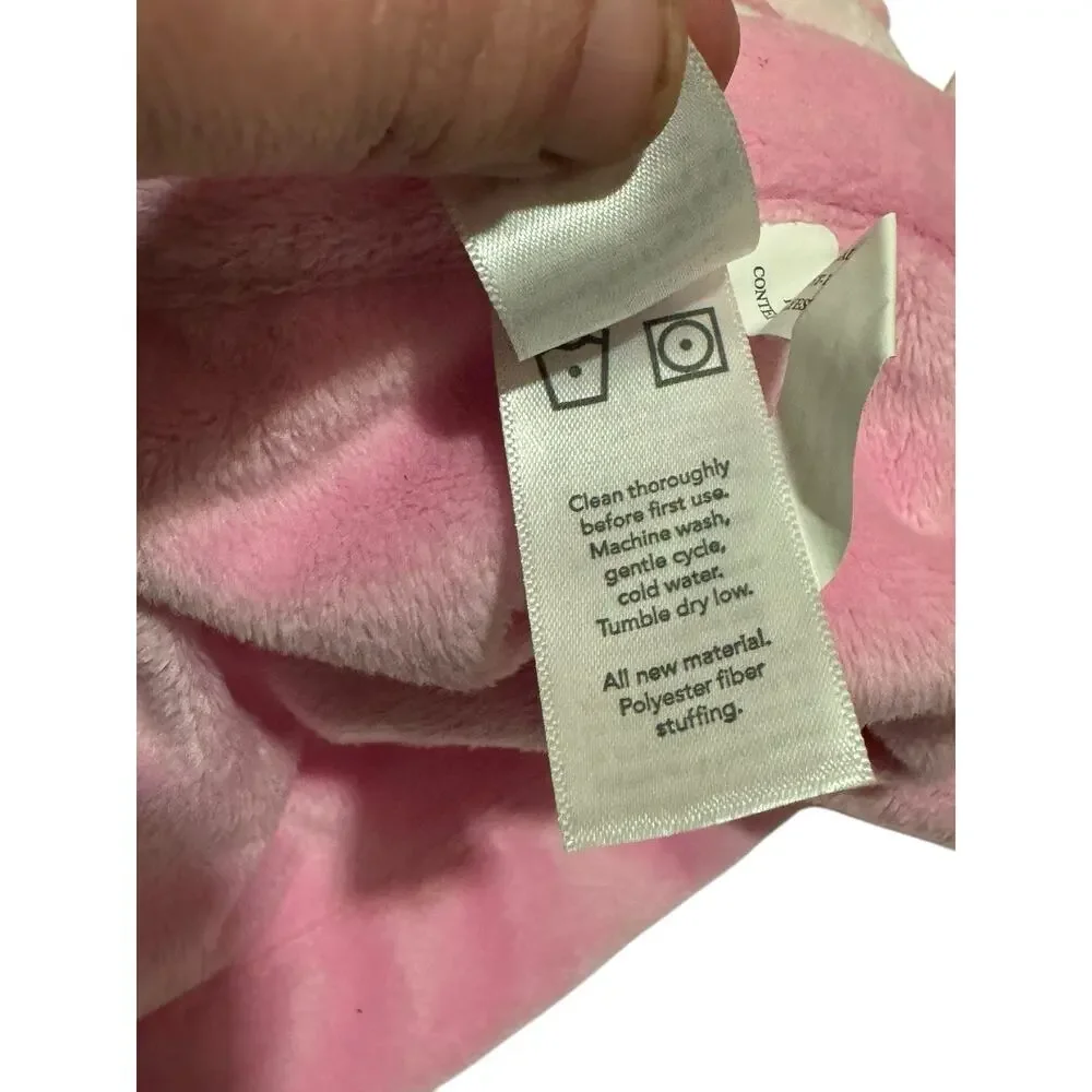 Carters Pink Polka Dot Elephant Lovey Security Blanket Plush Baby 2016 13”x13”
